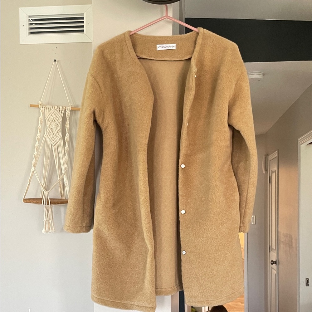 Stradivarius Camel Cardigan